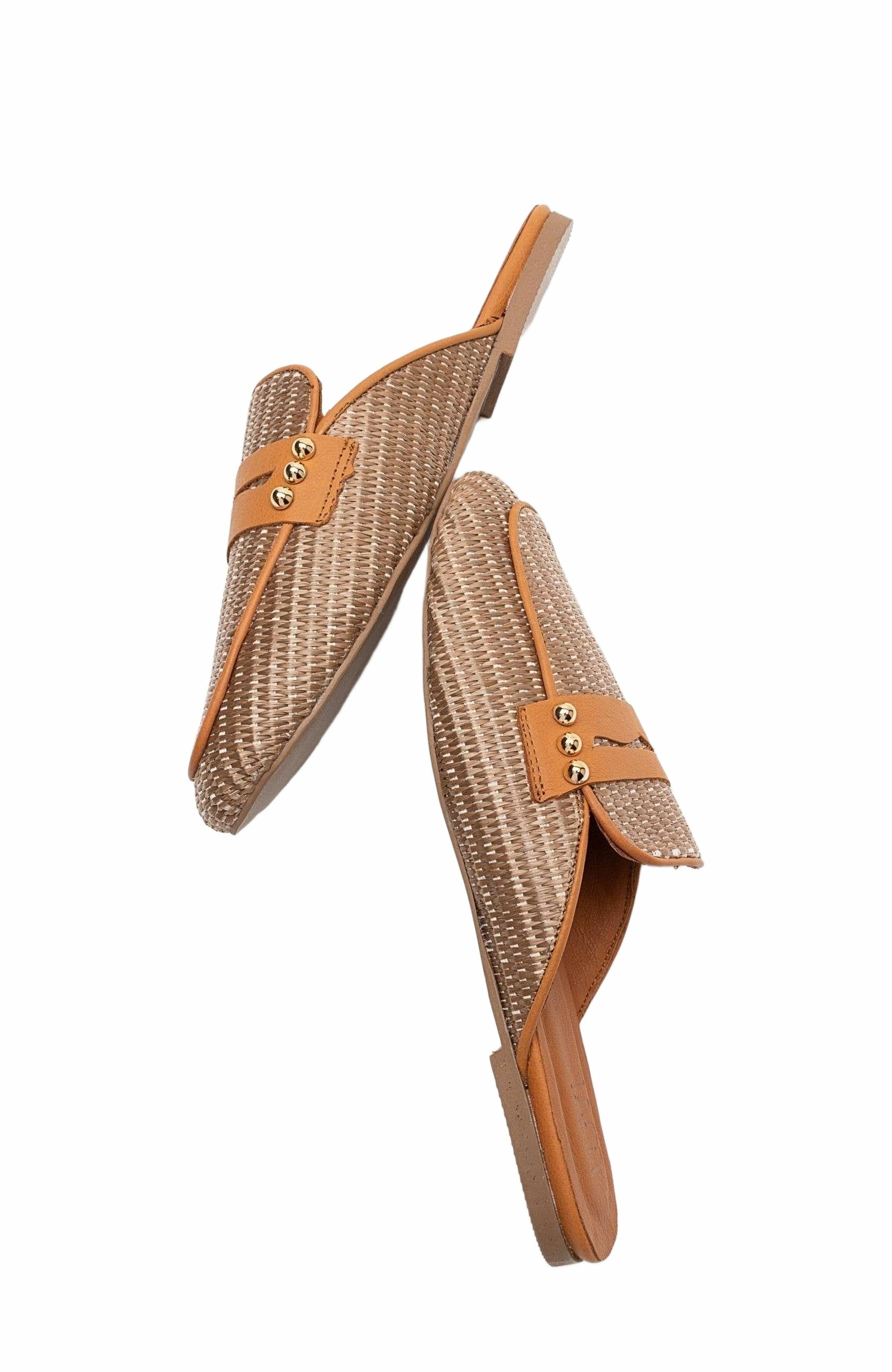 Forever & Always Shoes Patrizia Leather Mule, Alternate, color, Brown Leather