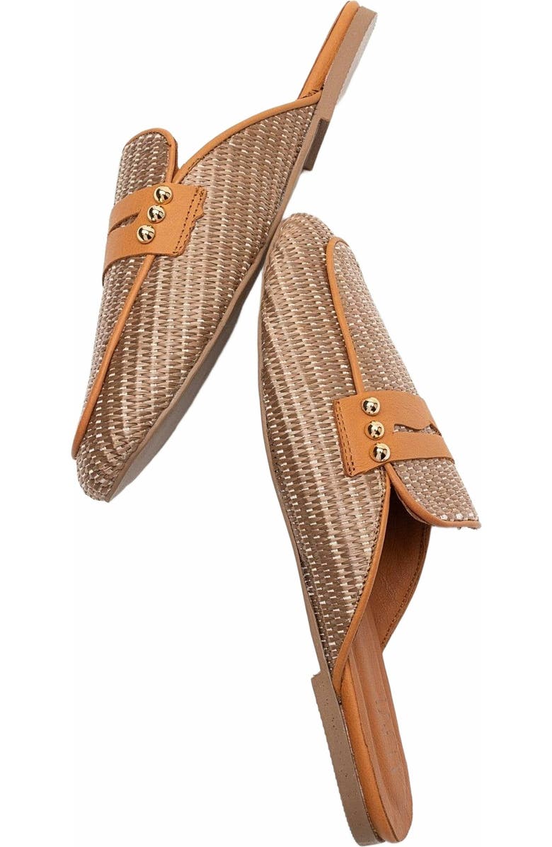 Forever & Always Shoes Patrizia Leather Mule, Alternate, color, Brown Leather