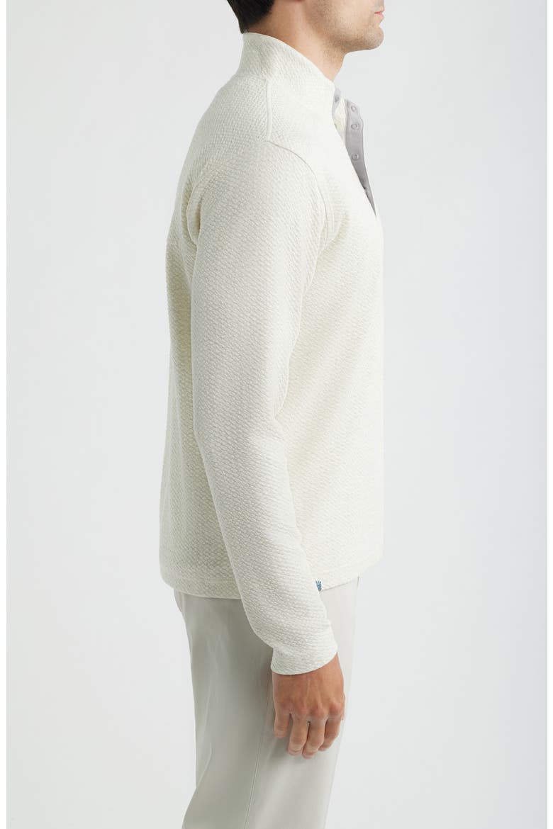 Ransel Quarter Snap Placket Pullover, Alternate, color, CREAM