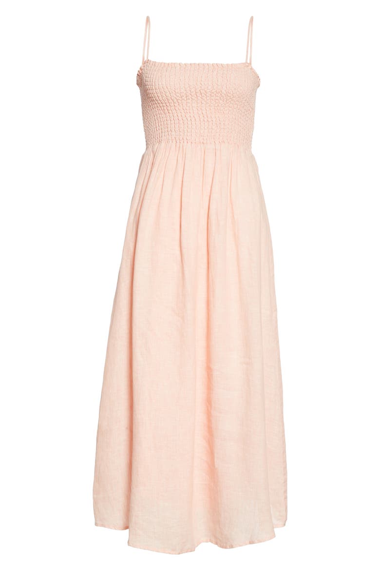 Tilsa Linen Maxi Sundress, Alternate, color, PERSIMMON