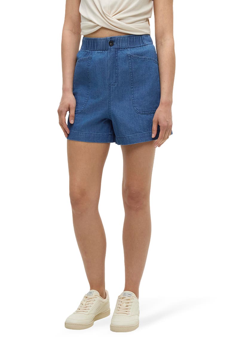 Denim Cascades Short, Main, color, Mid Wash