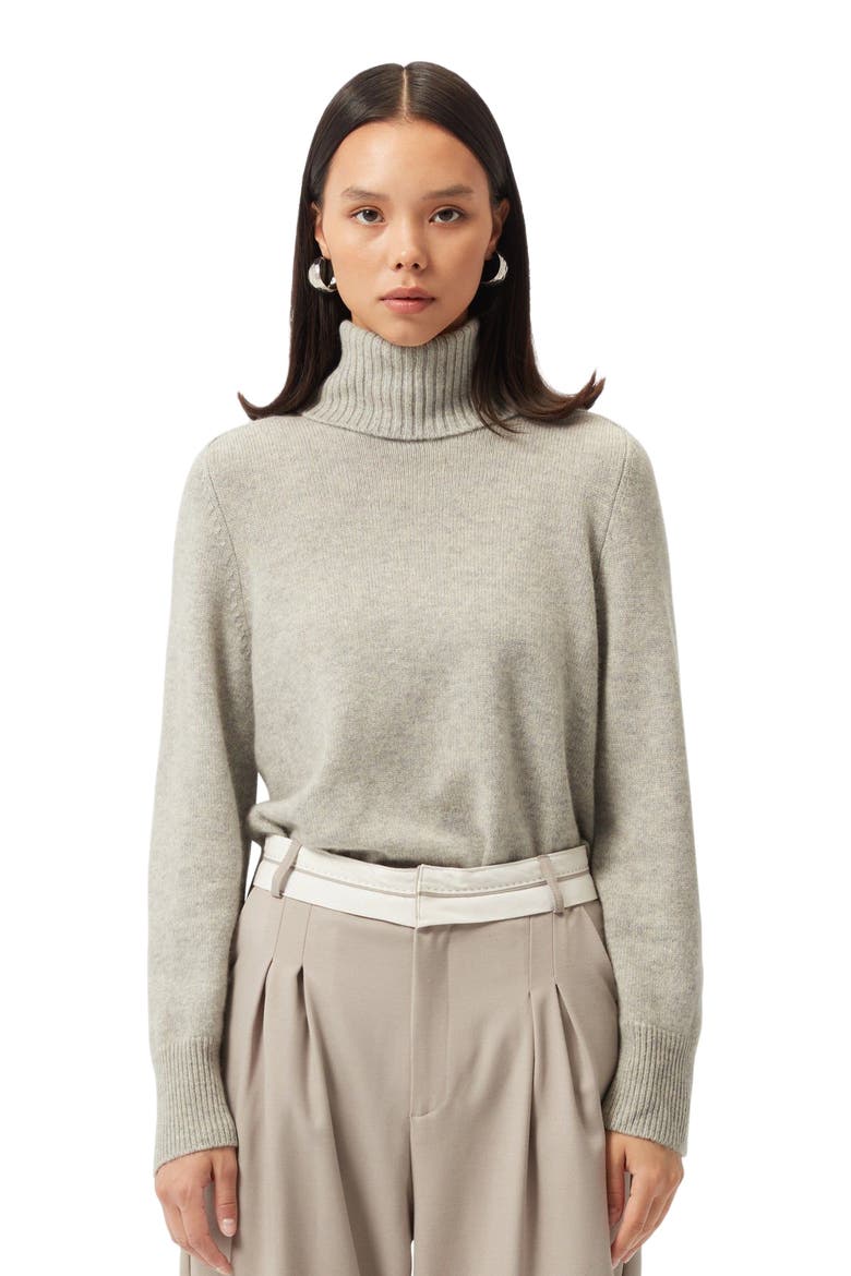 Cashmere Turtleneck, Alternate, color, dawn blue