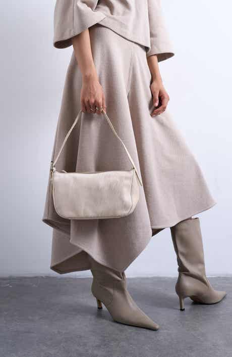 Topshop Genuine Calf Hair Shoulder Bag