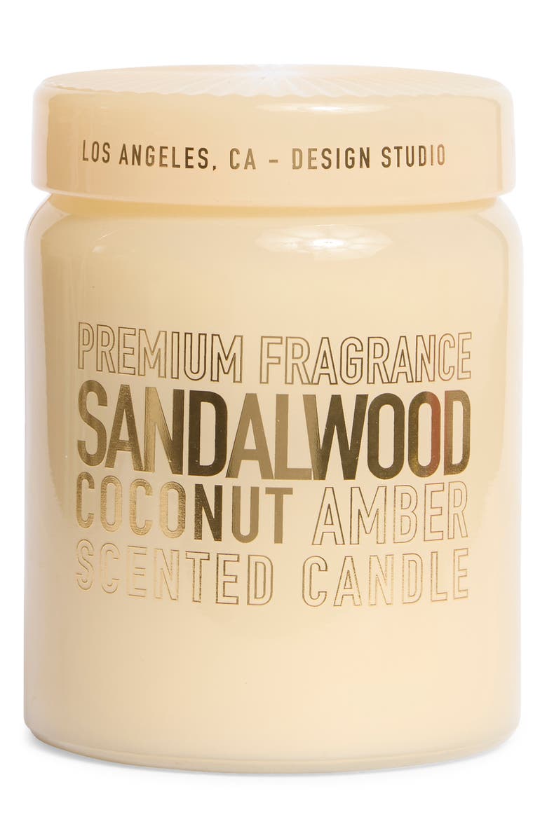 PORTOFINO CANDLES Sandalwood Coconut & Amber Apothecary Large Jar Candle, Main, color, Coconut Sandalwood Amarylis
