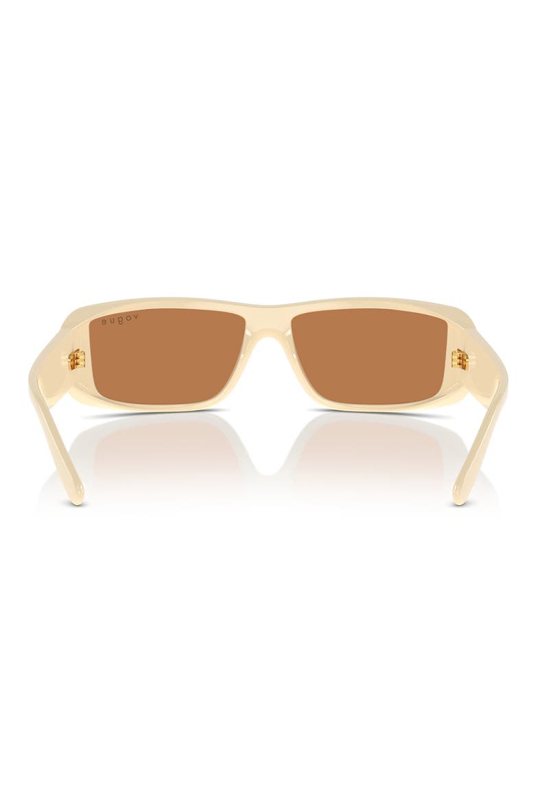 22mm Rectangular Sunglasses, Alternate, color, MILK