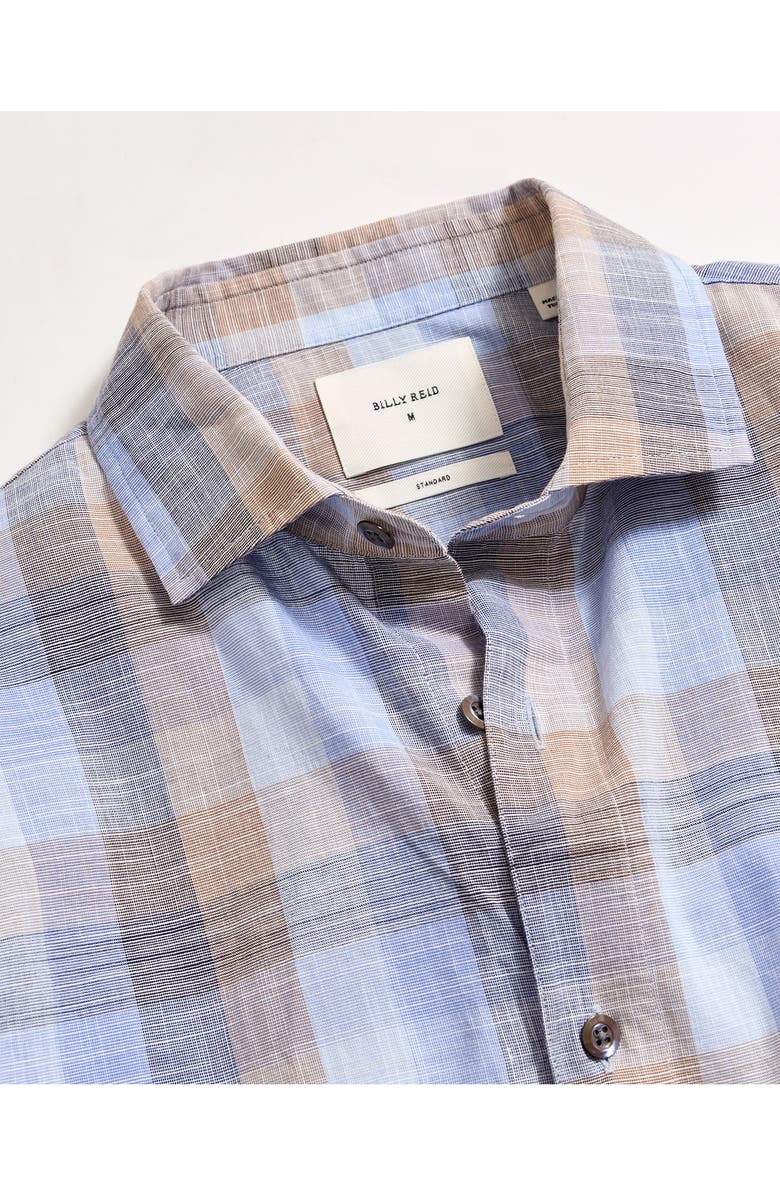 Billy Reid Hutcheson Standard Fit Check Cotton Button-Up Shirt, Alternate, color, Multi