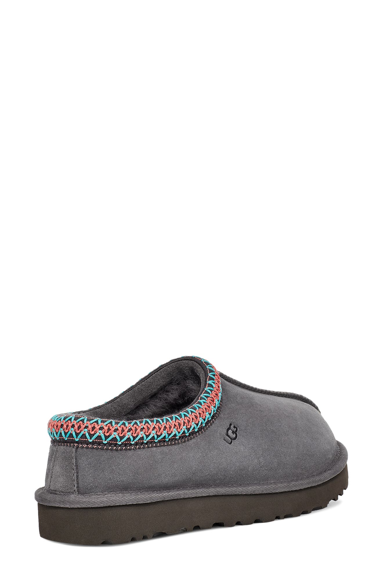 UGG<sup>®</sup> Tasman Slipper, Alternate, color, Dark Grey Suede