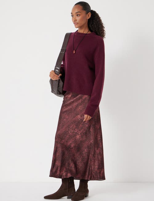 Hush Simone Slinky Skirt In Burgundy