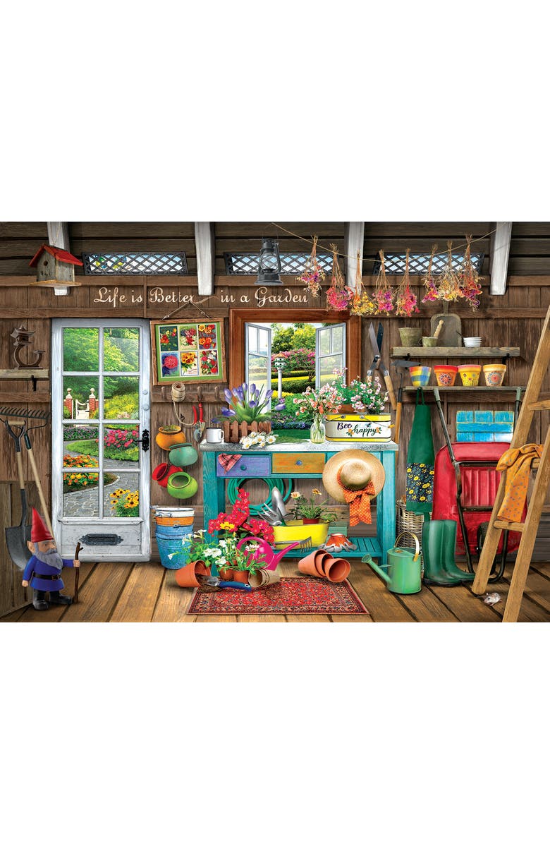 Sunsout Life is Better in a Garden 500 piece Jigsaw Puzzle for Adults Large Pieces, Alternate, color, Multicolor