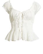 BDG Urban Outfitters Mabel Floral Cotton Top