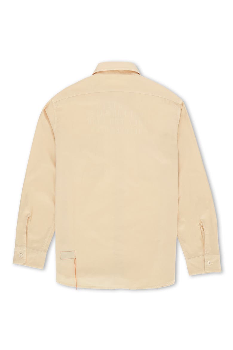 CPO Twill Cotton Overshirt, Alternate, color, MILK