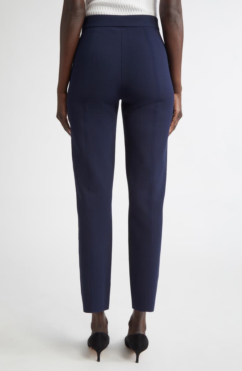 ST. JOHN Quincy Knit Ankle Pants, Alternate, color, Navy