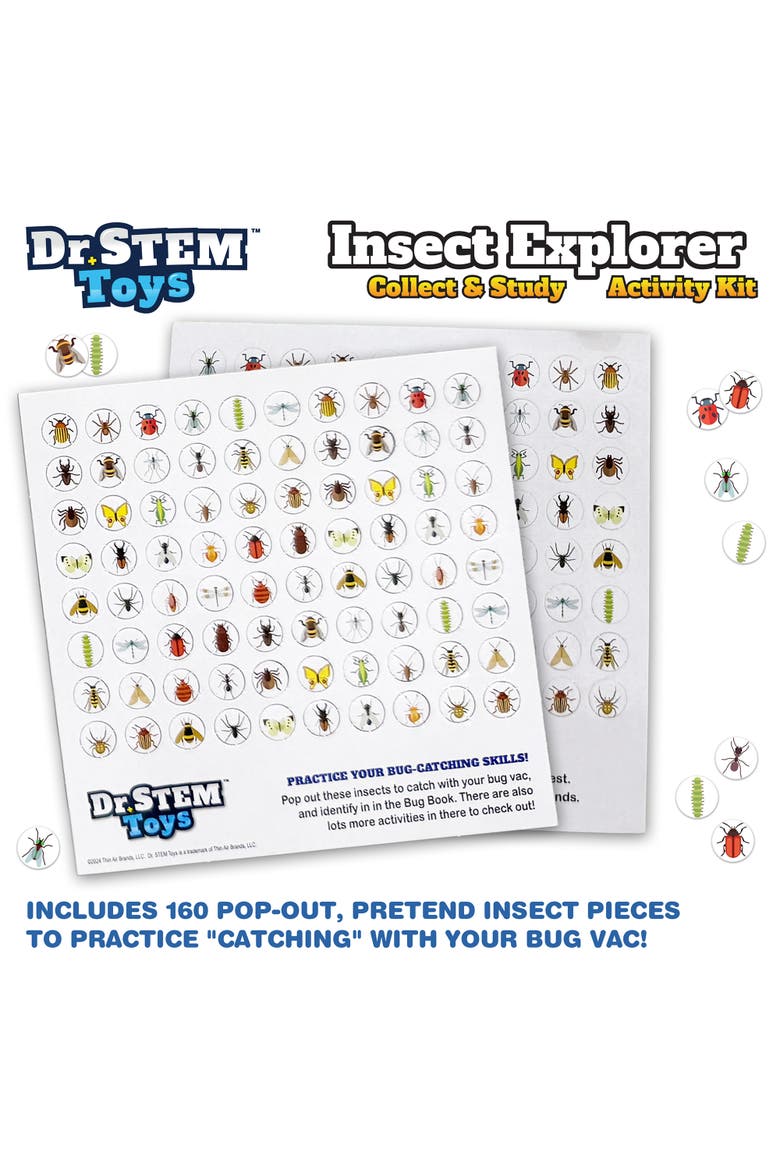 Insect Explorer 11.5" Bug Vacuum Kit, Led Laser & Suction, Alternate, color, Multicolored
