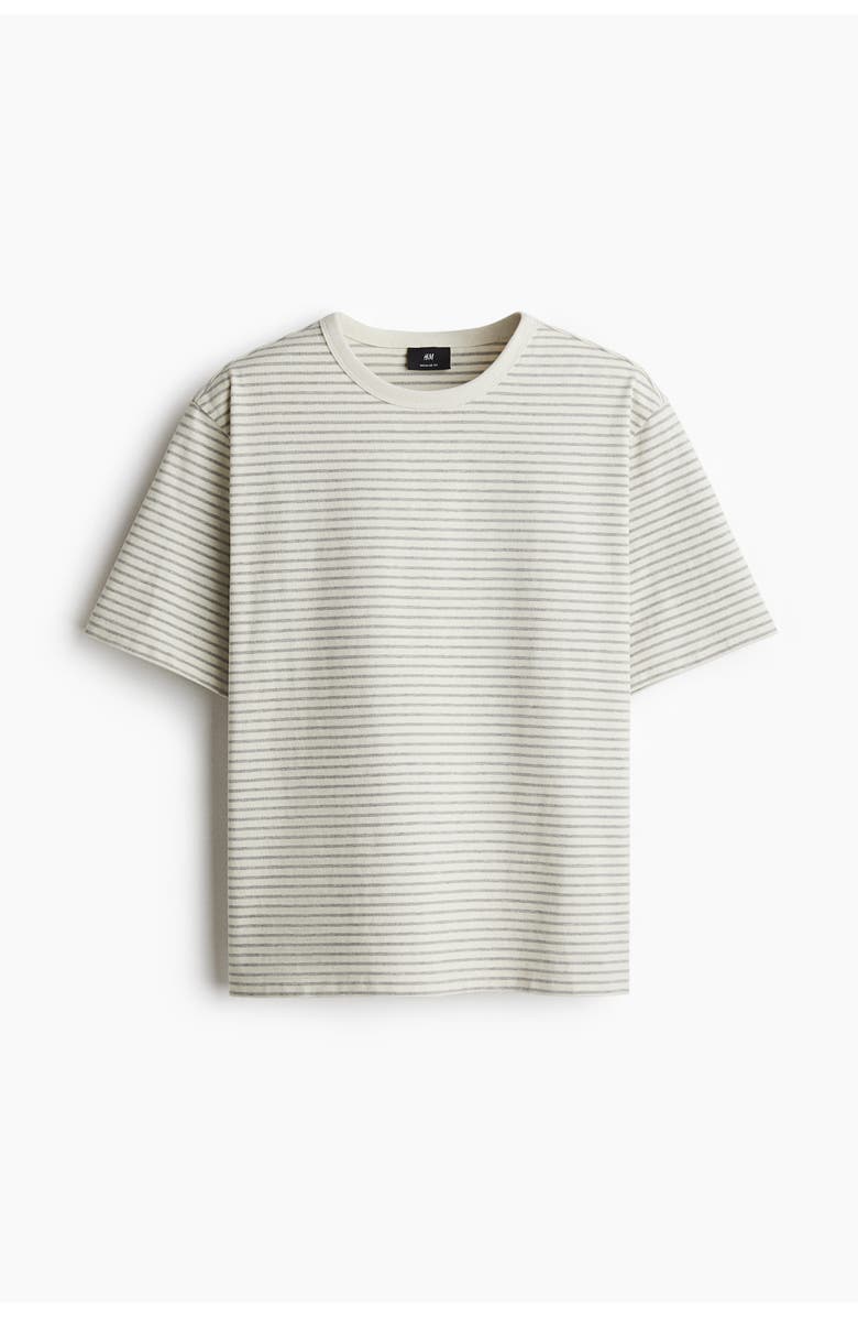 H&M Regular Fit T-shirt, Main, color, Cream