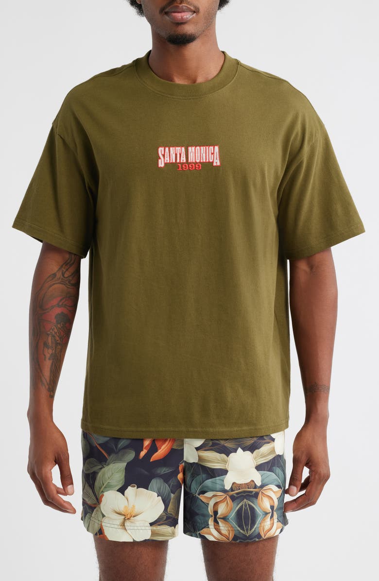 PacSun Santa Monica Embroidered T-Shirt, Main, color, 