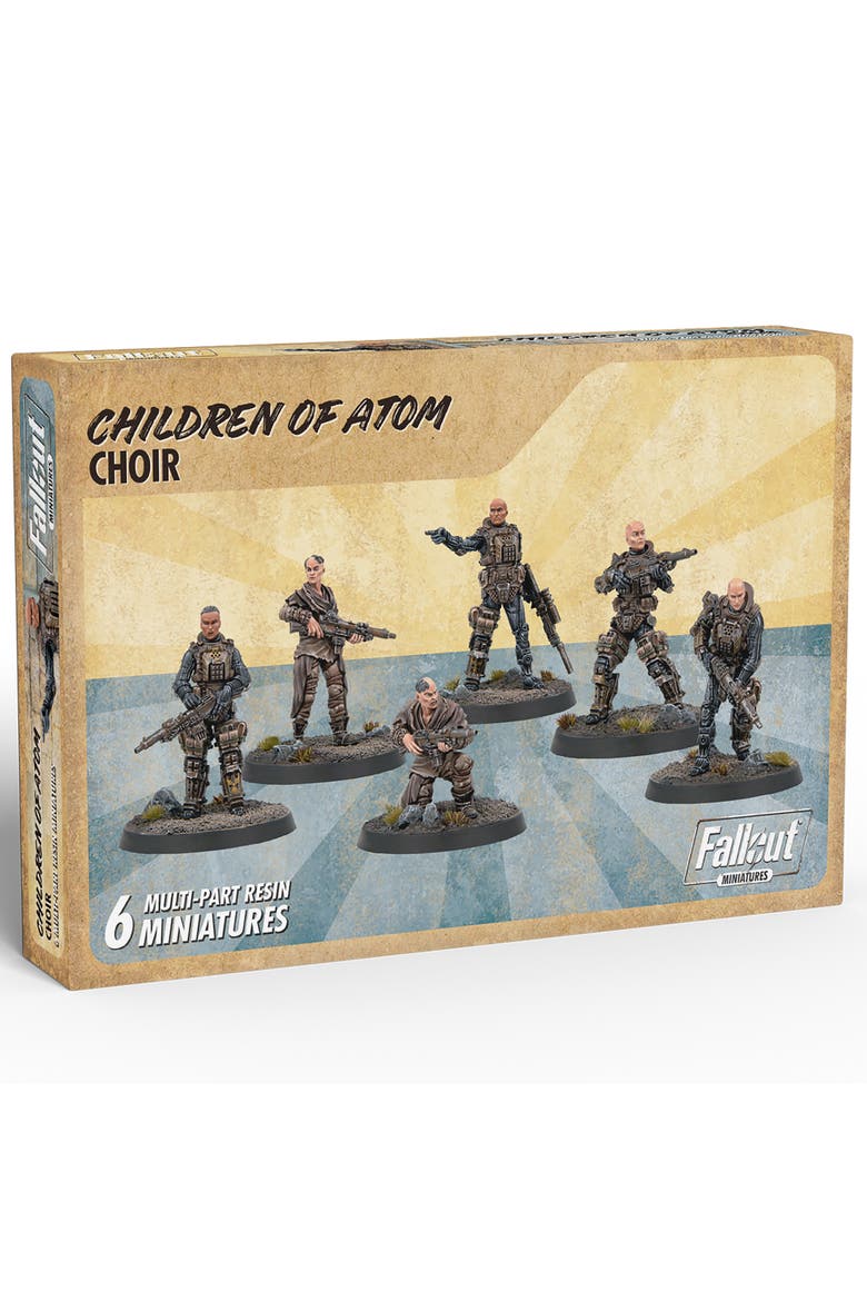 6 Resin Figures & Bases, Unpainted, Main, color, Multicolored
