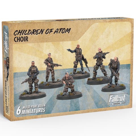 6 Resin Figures & Bases, Unpainted