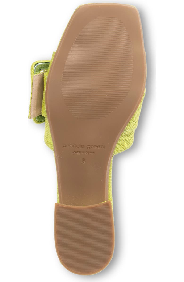patricia green Bali Slide Sandal, Alternate, color, Lime Green Raffia