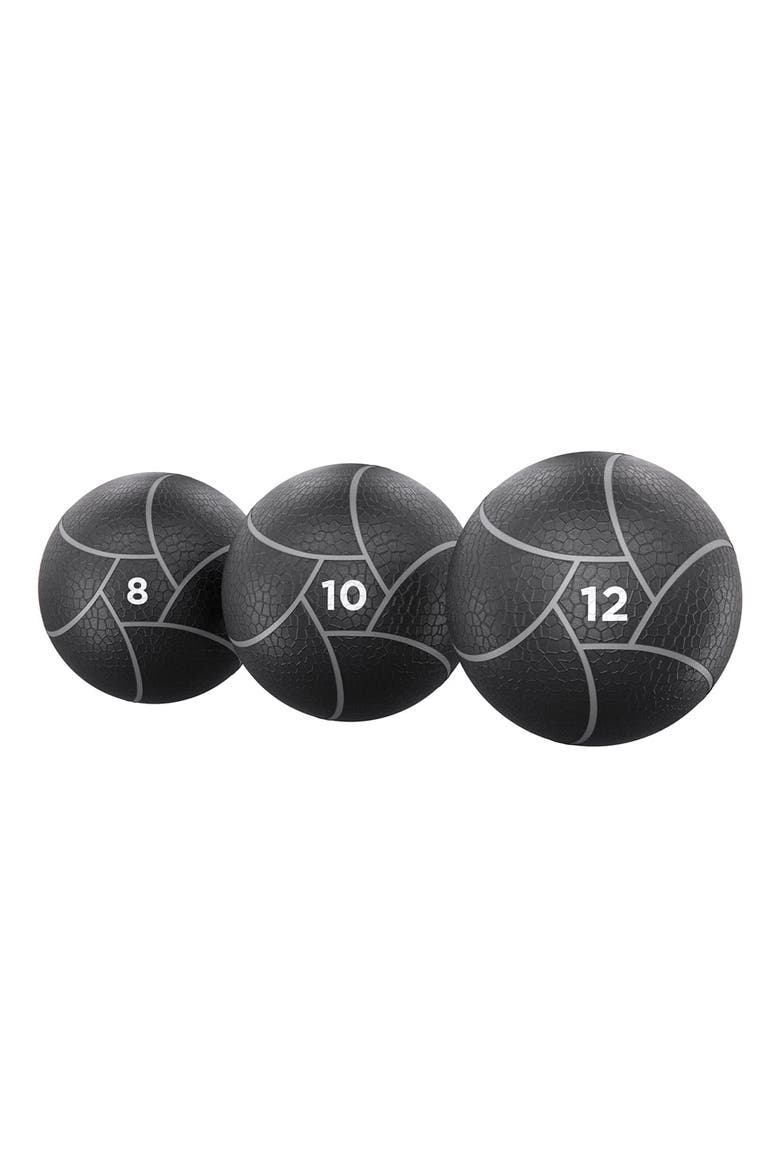 Weighted Medicine Ball for Core Training, Alternate, color, Black