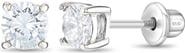 In Season Jewelry Round Solitaire Earrings