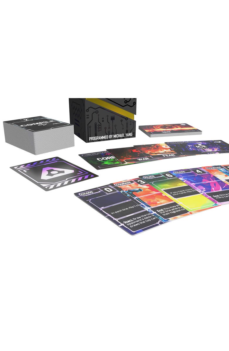 Greater Than Games Compile Main 2 Area Control Strategy Card Game, Alternate, color, Multicolored