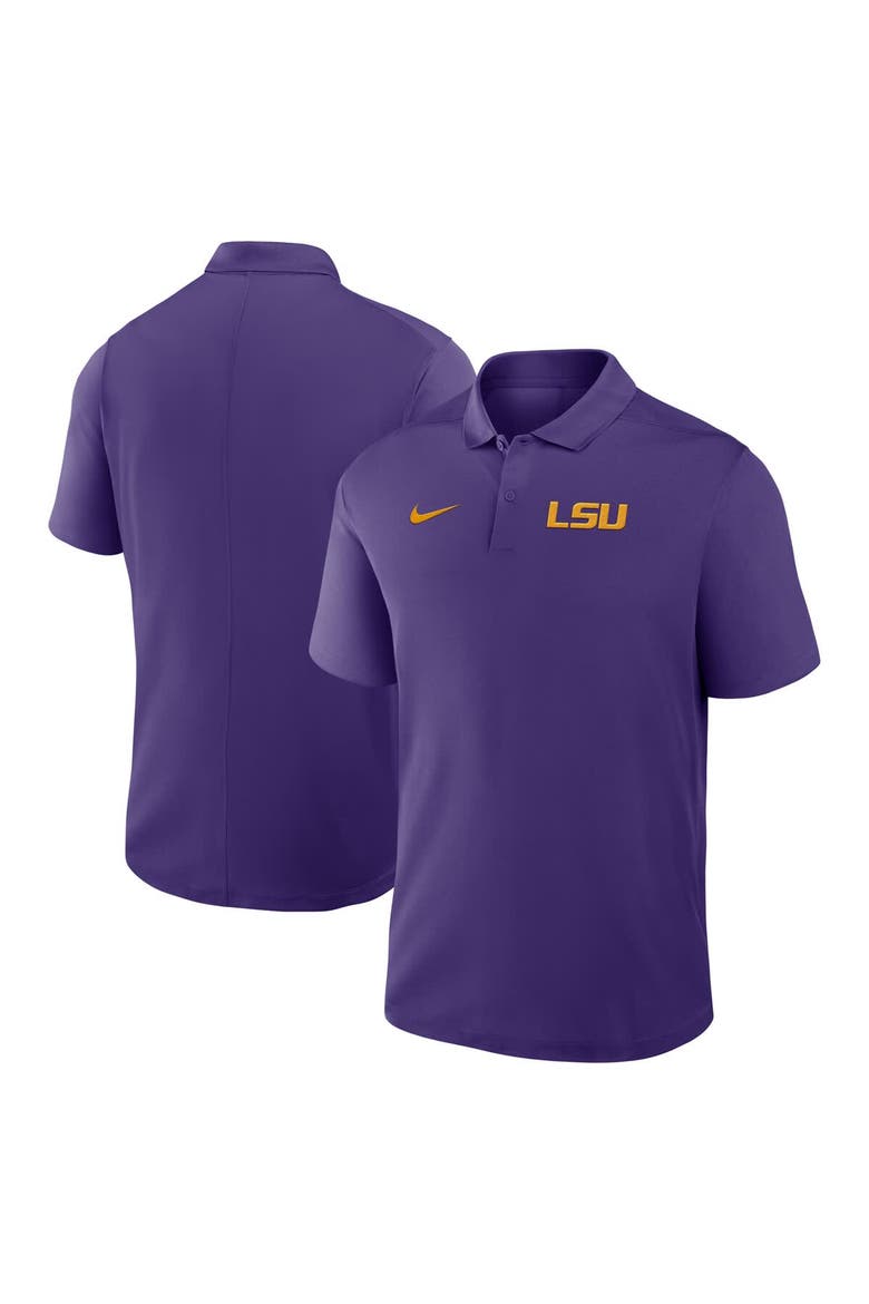 Men's Nike Purple LSU Tigers Primetime Victory Primary Logo Performance Polo, Main, color, Purple