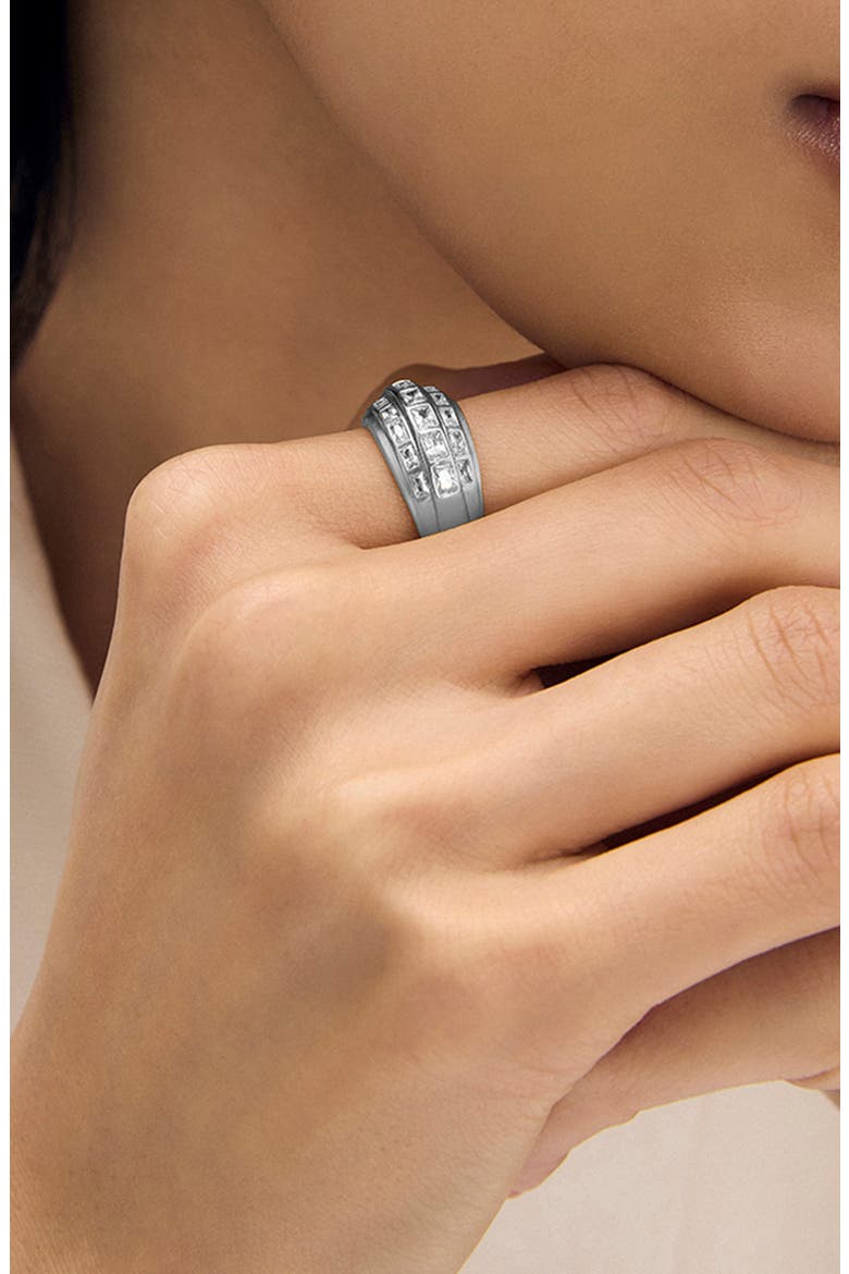 Gia Cubic Zirconia Ring, Alternate, color, WHITE CZ/ SILVER