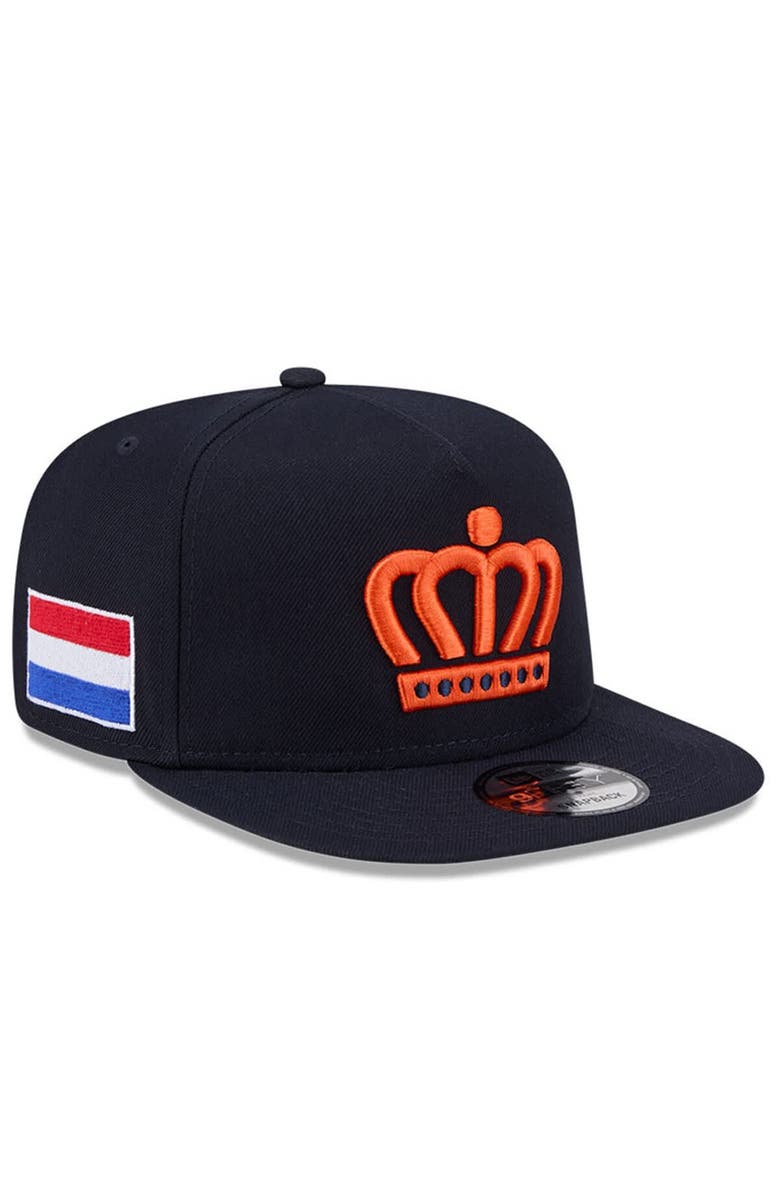 New Era Men's New Era  Navy Netherlands Baseball 2026 World Baseball Classic 9FIFTY A-Frame Snapback Hat, Main, color, Navy
