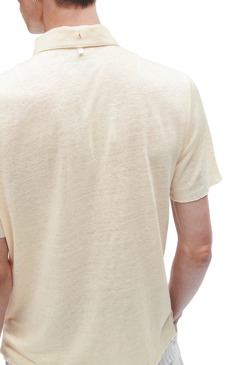 rag & bone Classic Fit Solid Slub Jersey Polo, Alternate, color, Turtledove