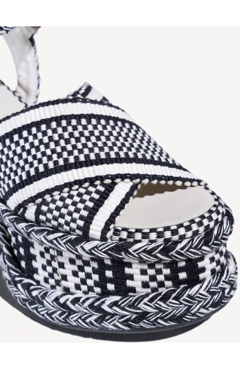 Amambaih Jose High Platform Sandals, Alternate, color, Ivory Black