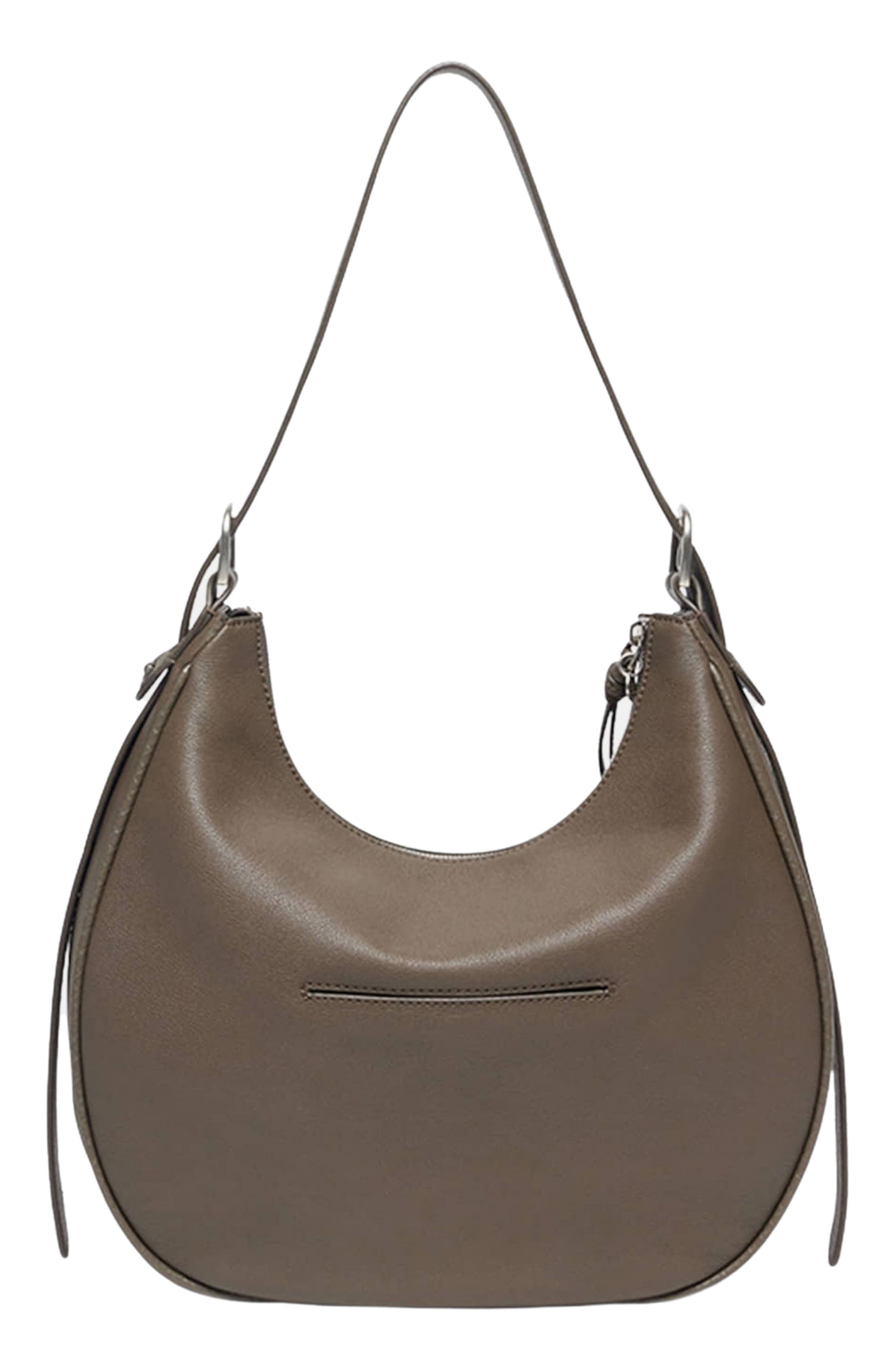 Oryany Lauren Leather Shoulder Bag, Alternate, color, Deep Taupe