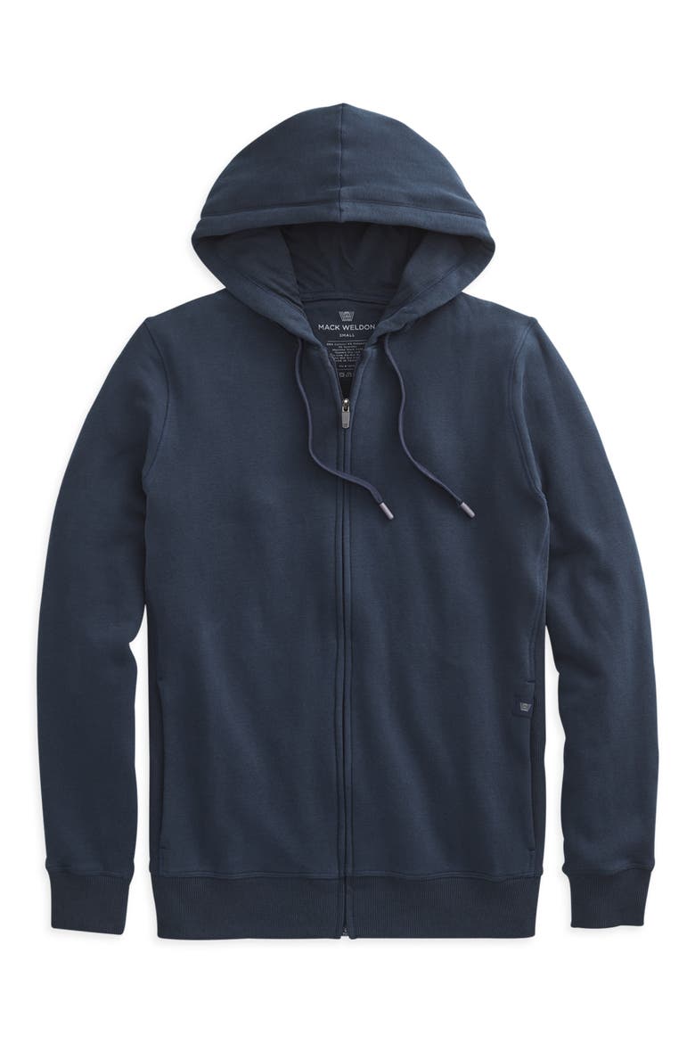Ace Cotton Blend French Terry Zip Hoodie, Alternate, color, TOTAL ECLIPSE