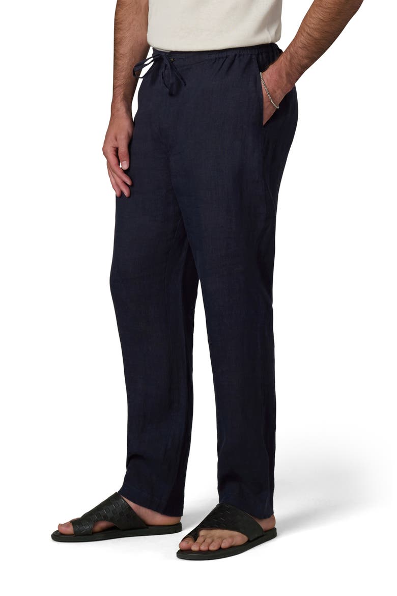 Linen Drawstring Pants, Alternate, color, BARITONE BLUE