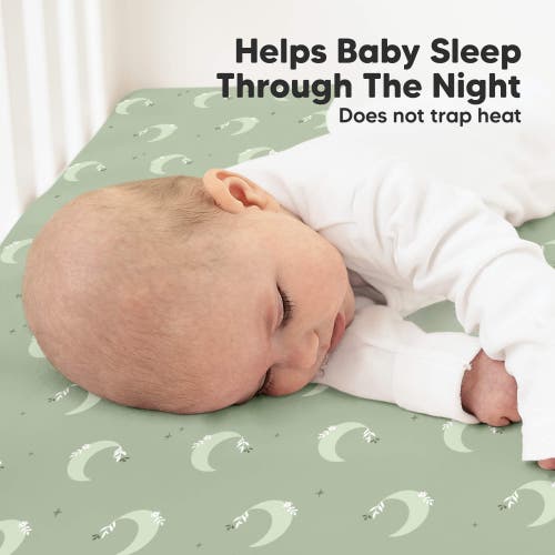 Keababies Soothe Fitted Crib Sheet In Lunaris