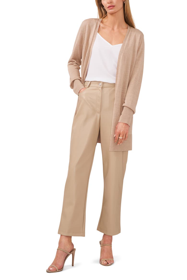 Side Slit Cardigan, Alternate, color, OXFORD TAN