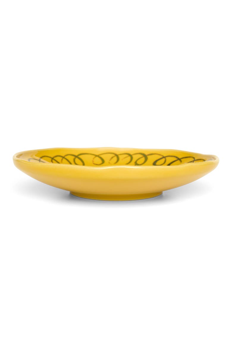 Amalfi Dessert Plate, Alternate, color, Mustard 9.1"