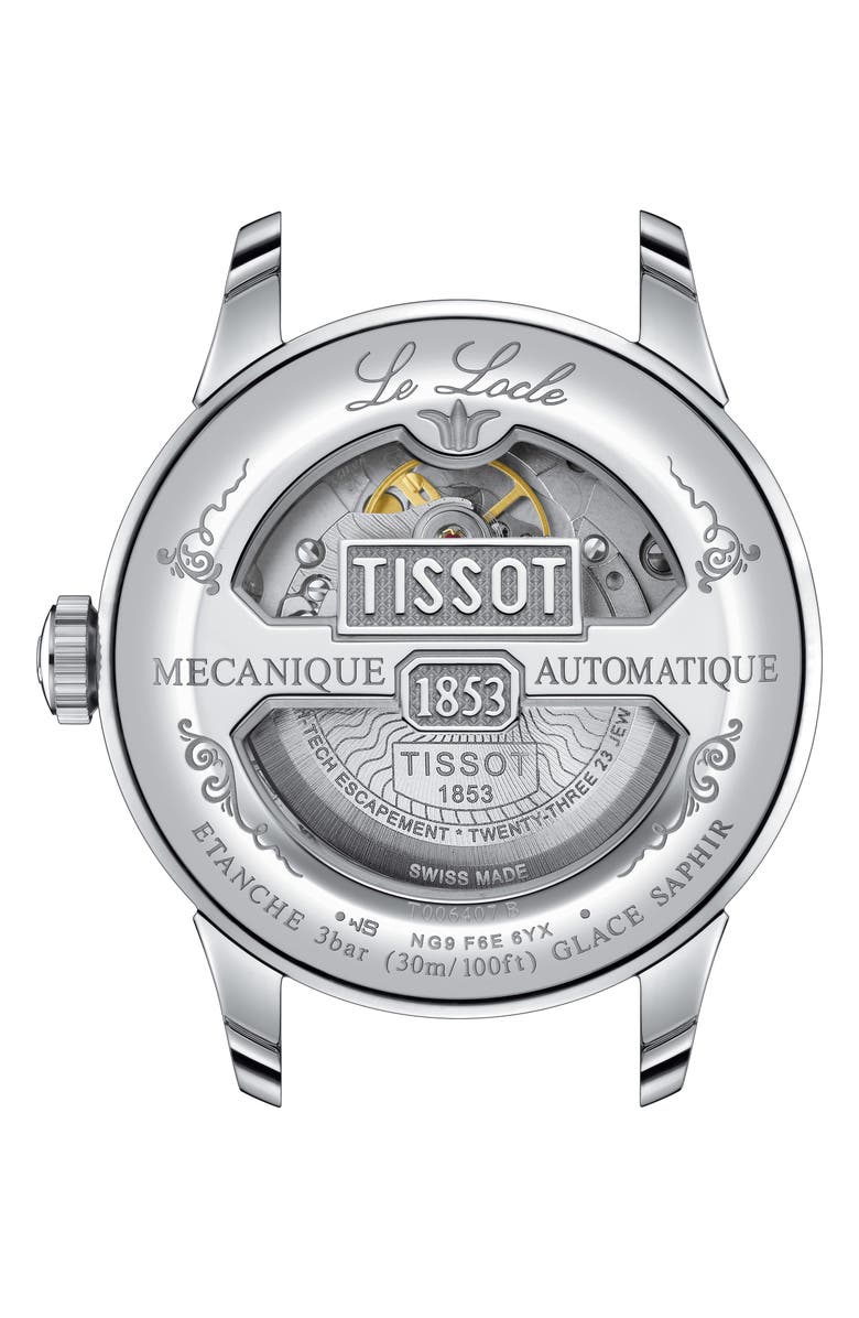 Tissot Le Locle Powermatic 80 Bracelet Watch, 39mm, Alternate, color, Blue