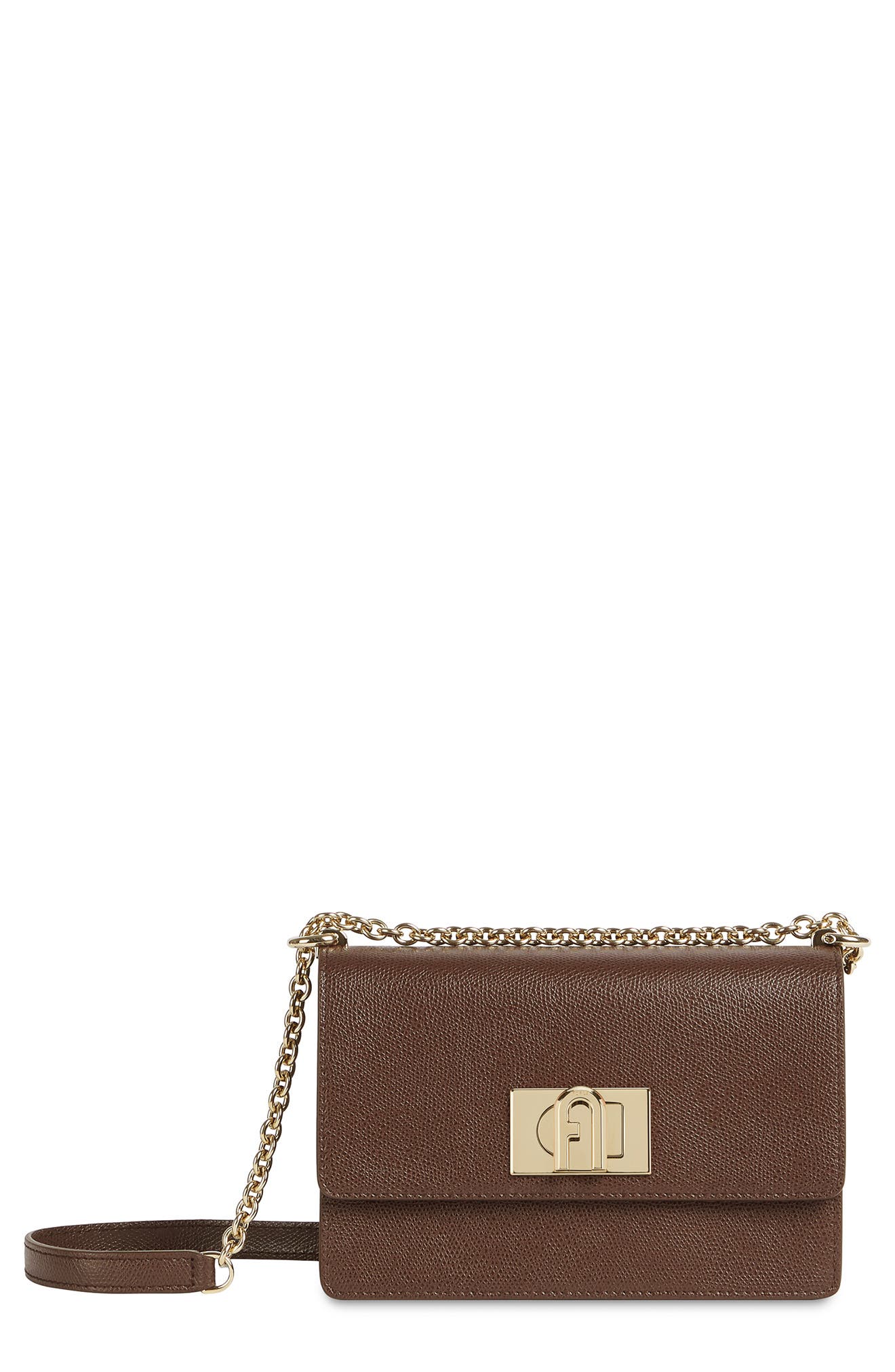 1927 Mini Leather Crossbody Bag, Main, color, CAFFE