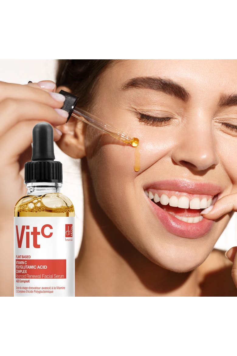 Vitamin C 3% & Polyglutamic Acid Complex 1% & Brightening Facial Serum 30ml for Brightening, Dark Spots, Alternate, color, White