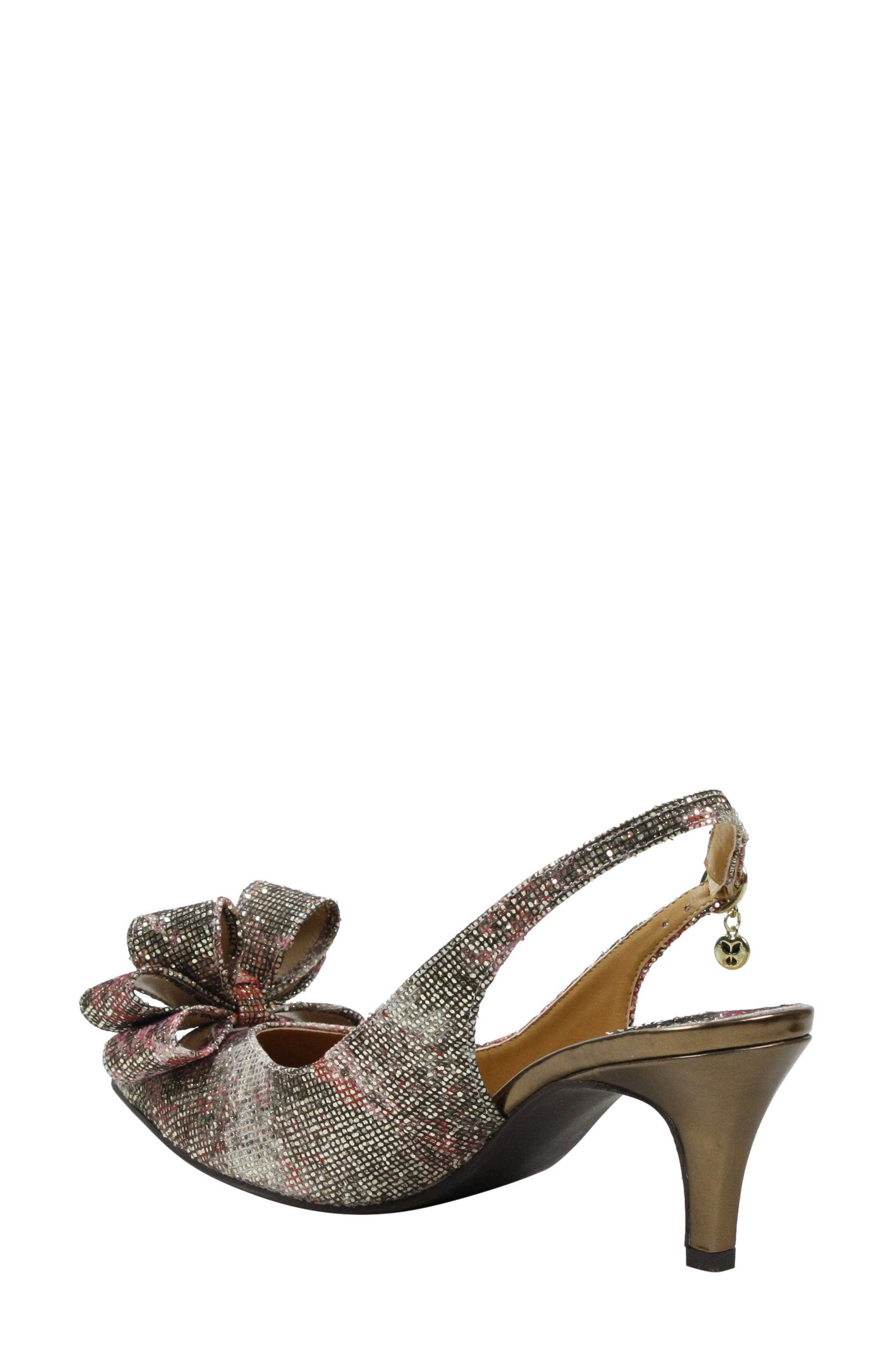 Gosalyne Slingback Pump, Alternate, color, BRONZE/ PINK FABRIC