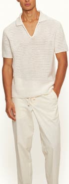 Orlebar Brown Batten Crochet Polo Shirt