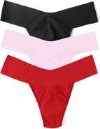 Hanky Panky Breathe Assorted 3-Pack V-Cut Thongs