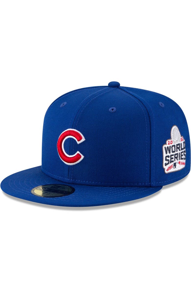 New Era Men's New Era Royal Chicago Cubs 2016 World Series Wool 59FIFTY Fitted Hat, Main, color, 
