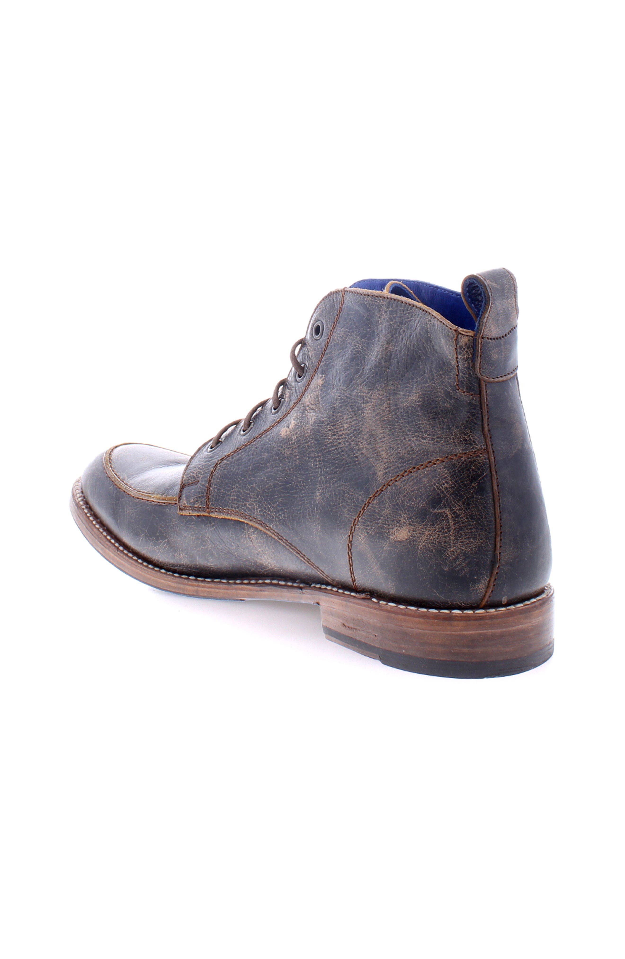 Bed Stu Lincoln II Moc-Toe Boot, Alternate, color, Black Lux