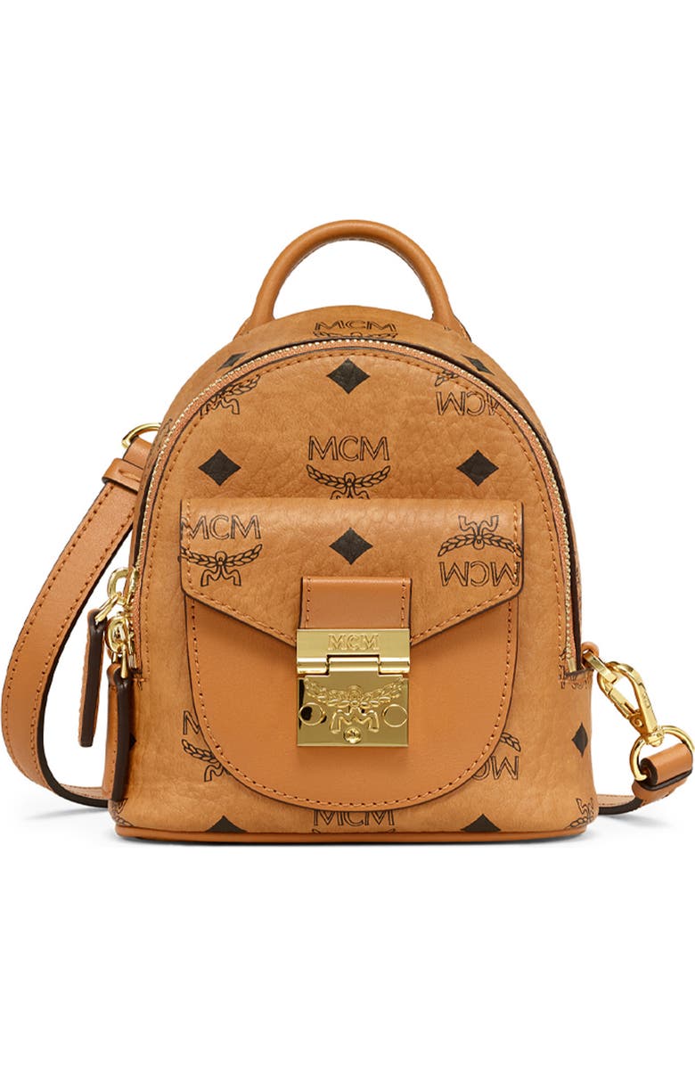 MCM Mini Patricia Visetos Canvas Crossbody Bag, Main, color,