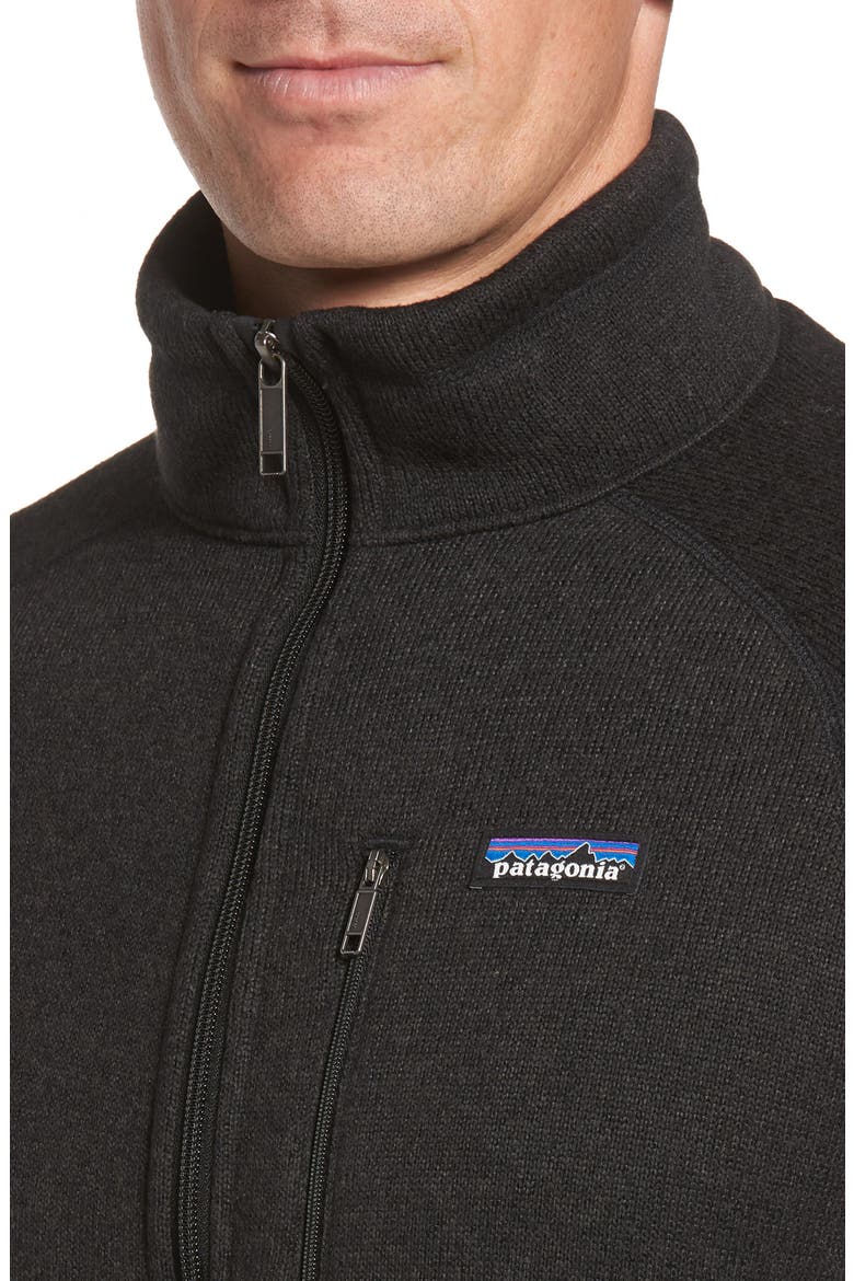 Better Sweater Zip Front Jacket, Alternate, color, BLACK
