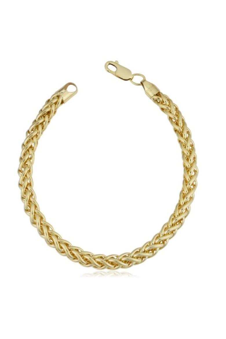 14k Gold Filled 6-mm Bold Franco Link Chain Bracelet, Main, color, 14k Yellow Gold