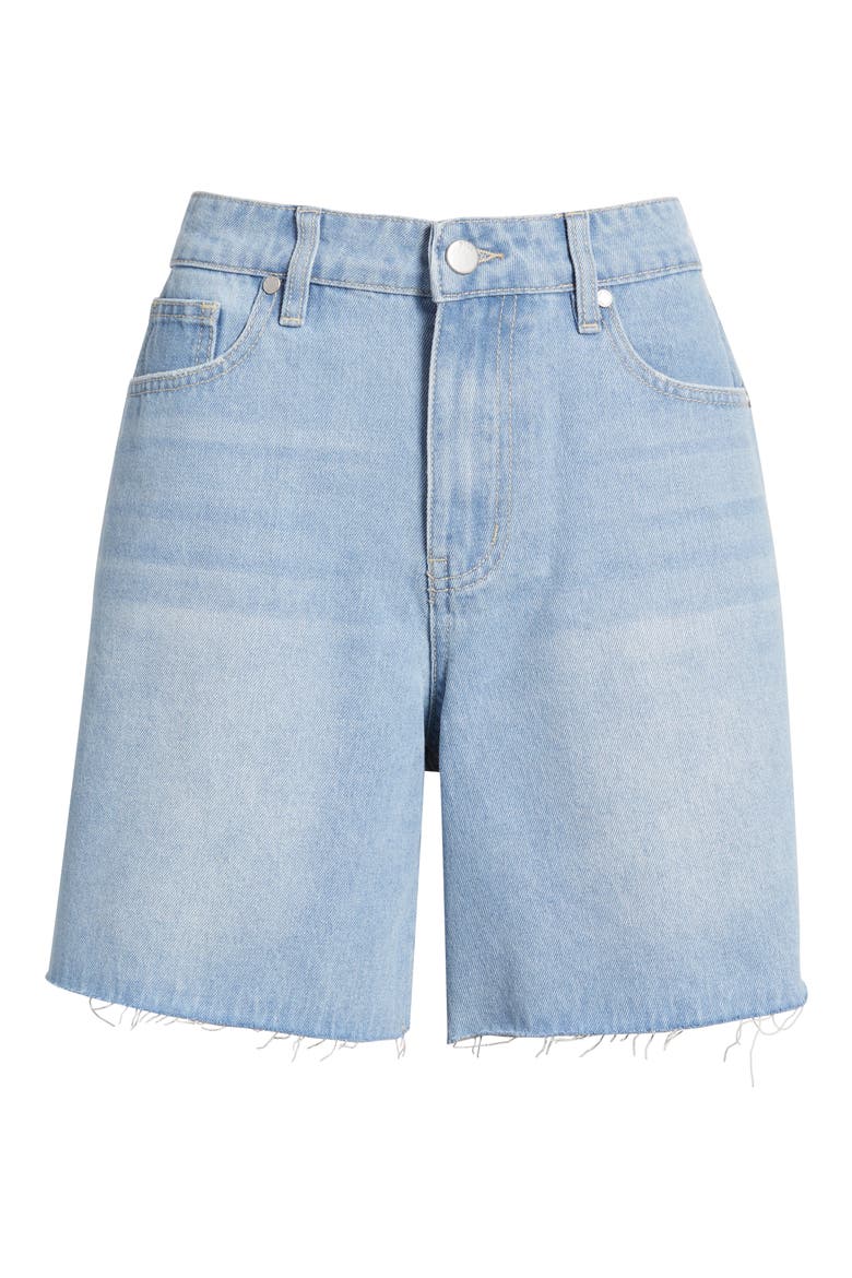 Remi High Waist Cutoff Denim Shorts, Alternate, color, FADED INDIGO