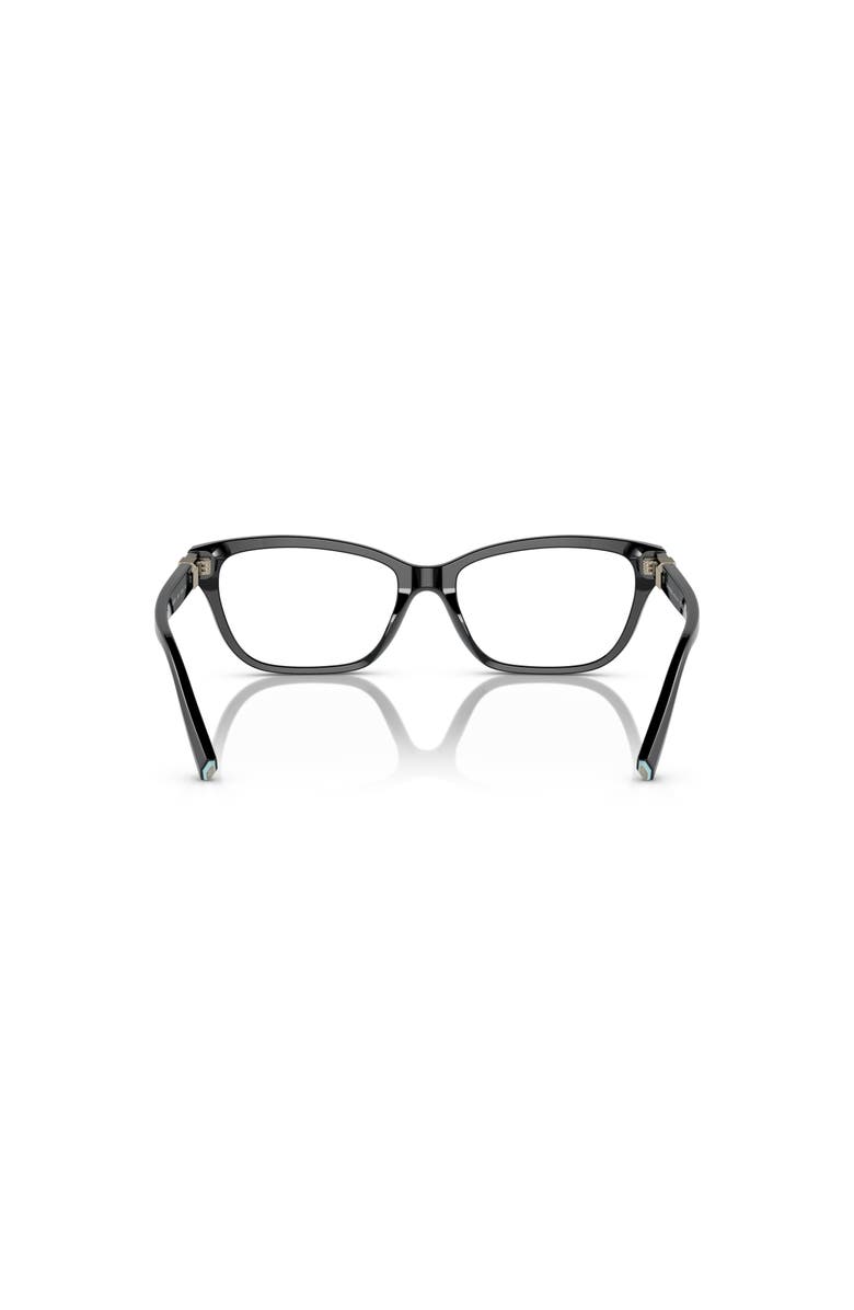 Tiffany & Co. 52mm Rectangle optical glasses, Alternate, color, Black