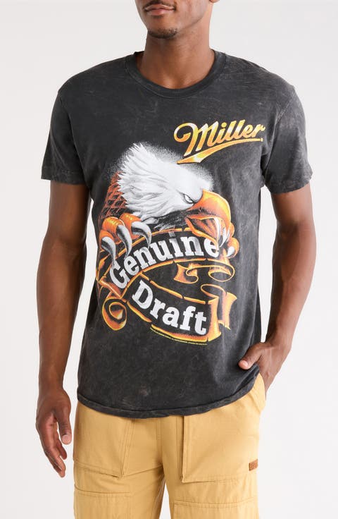 Miller Eagle Banner Cotton Graphic T-Shirt